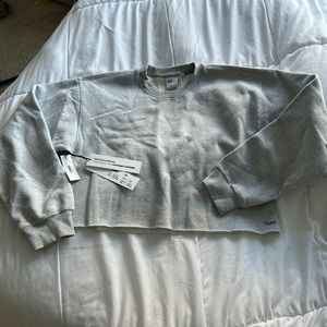 NWT Aritzia tna cropped sweatshirt cozy fleece